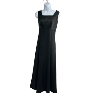 Vintage Style Accents Black Maxi Cocktail Dress Size 6‎